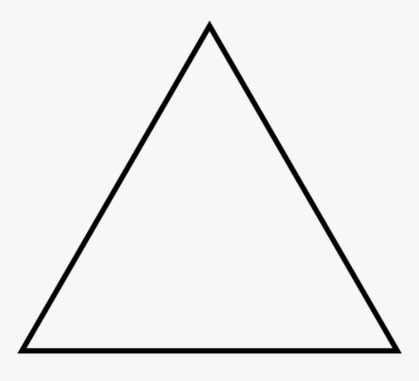 #triangle #geometricshapes #geometric #frame #decor - Drawing Of Triangle Shape, HD Png Download