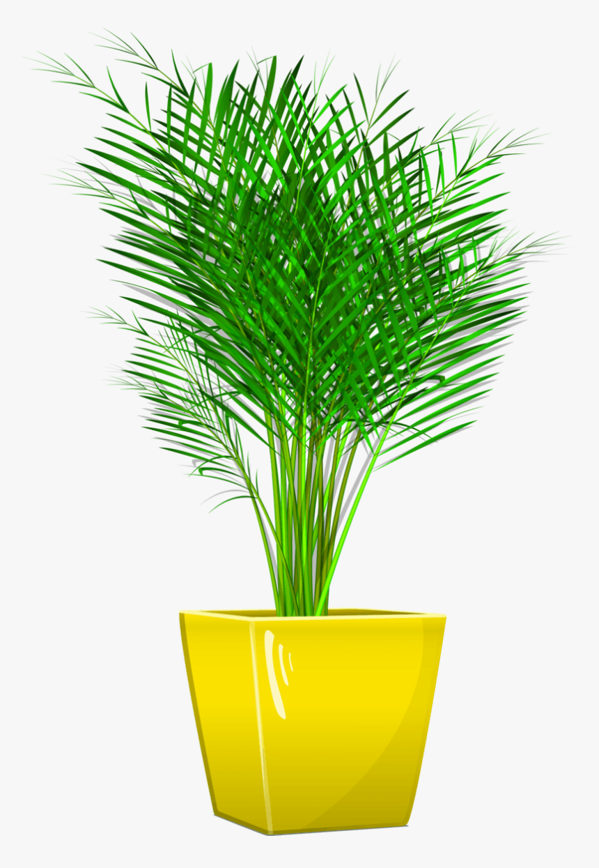 手绘卡通盆栽免抠素材 - Vase, HD Png Download