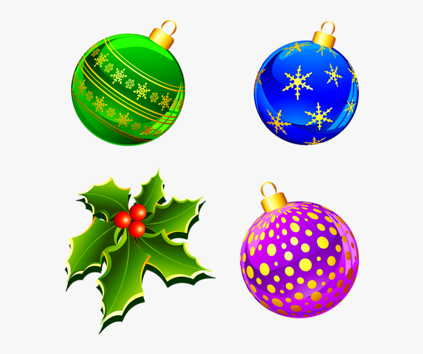 Boules De Noël Png - Transparent Christmas Ornaments Clipart, Png Download