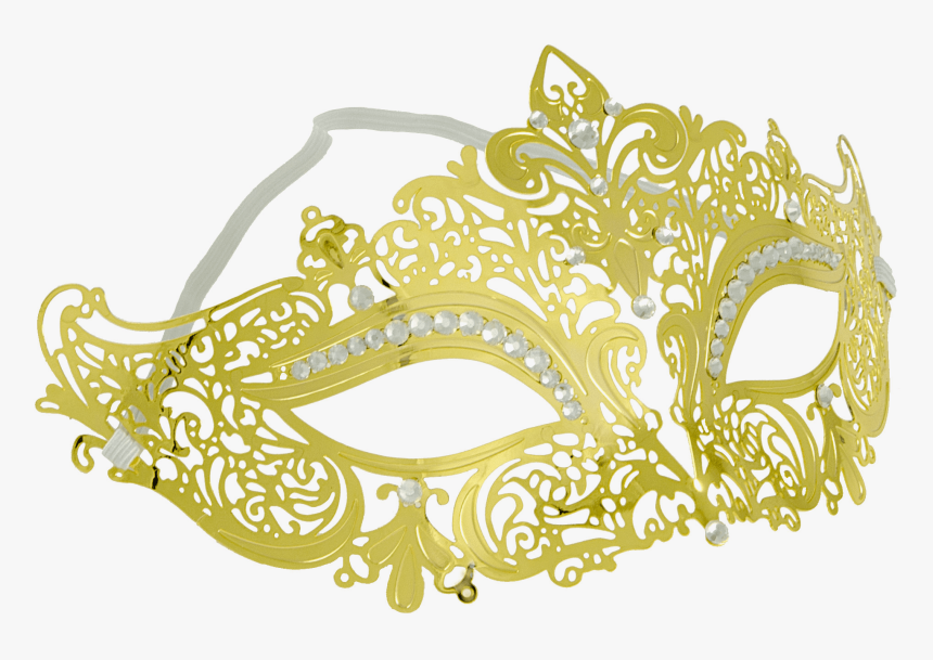 Jacobson Hat Company ***gold Lace Metal Fleur Di Lis - Mask, HD Png Download