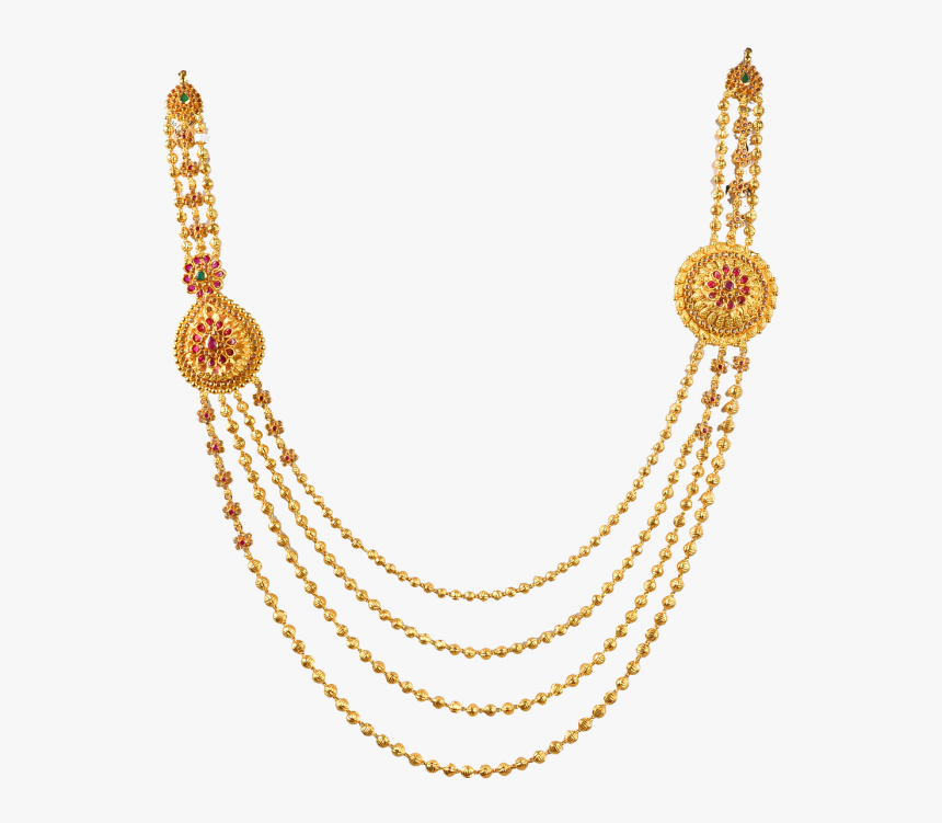 Polki Design Gold Necklace, HD Png Download