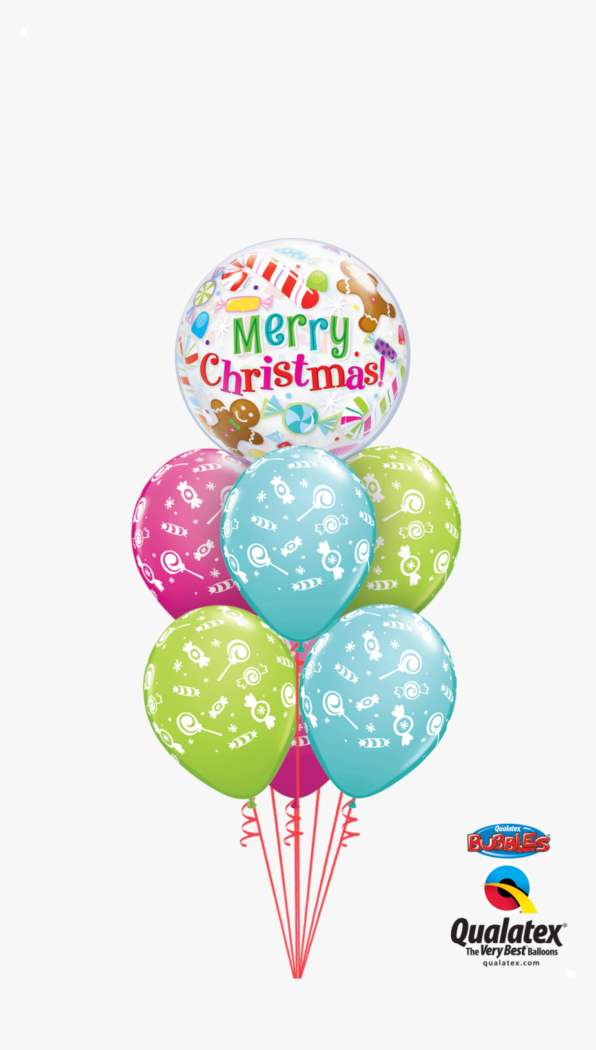 Merry Christmas Bubble - Merry Christmas Balloons, HD Png Download