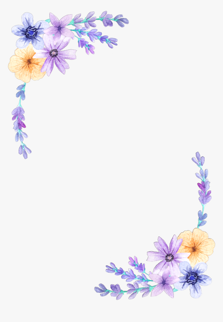 #ftestickers #background #frame #edging #corners #flowers - Beautiful Background For Word, HD Png Download
