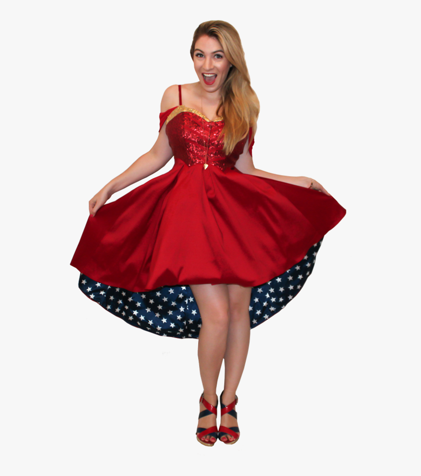 Wonderwoman Swoosh - Cocktail Dress, HD Png Download