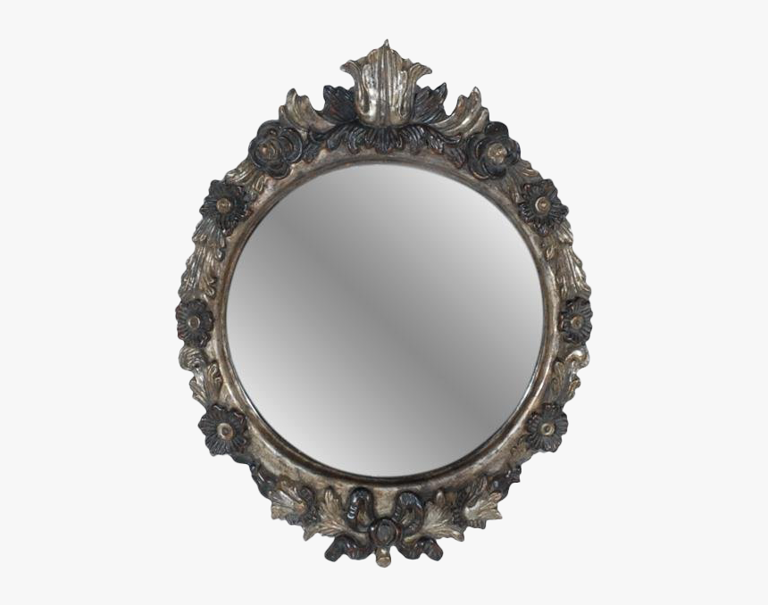 Oval Shaped Wood Carved Mirror Frame For Sale - Circle, HD Png Download