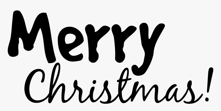 Christmas Word Png -merry Christmas - Gesture, Transparent Png