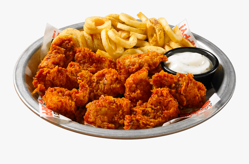 Buffalo Chicken Wings With Fries, HD Png Download