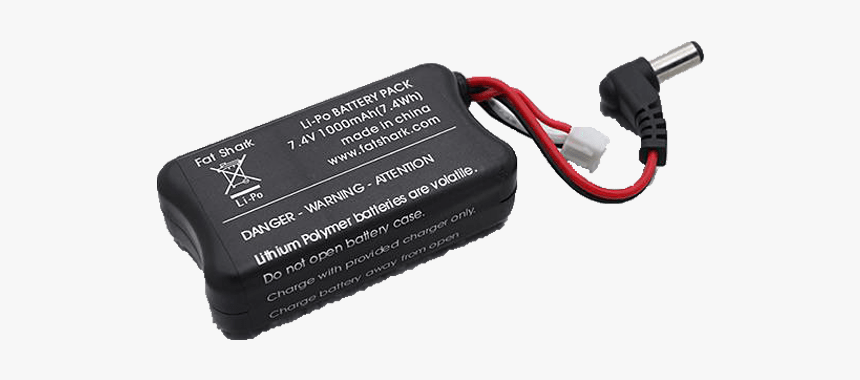 Fatshark Fpv Headset 1000mah Battery - Laptop Power Adapter, HD Png Download