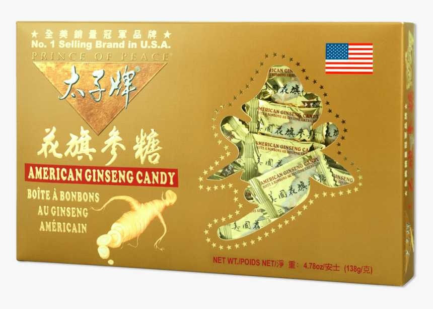 Prince Of Peace American Ginseng Root Candy Gold Gift - Illustration, HD Png Download