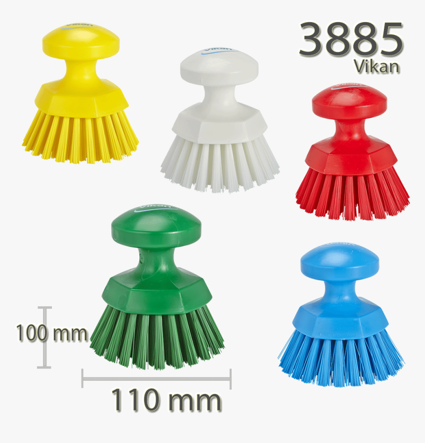 Vikan 3885 Round Hand Scrub Ø110 Mm Hard - 3885 Vikan, HD Png Download