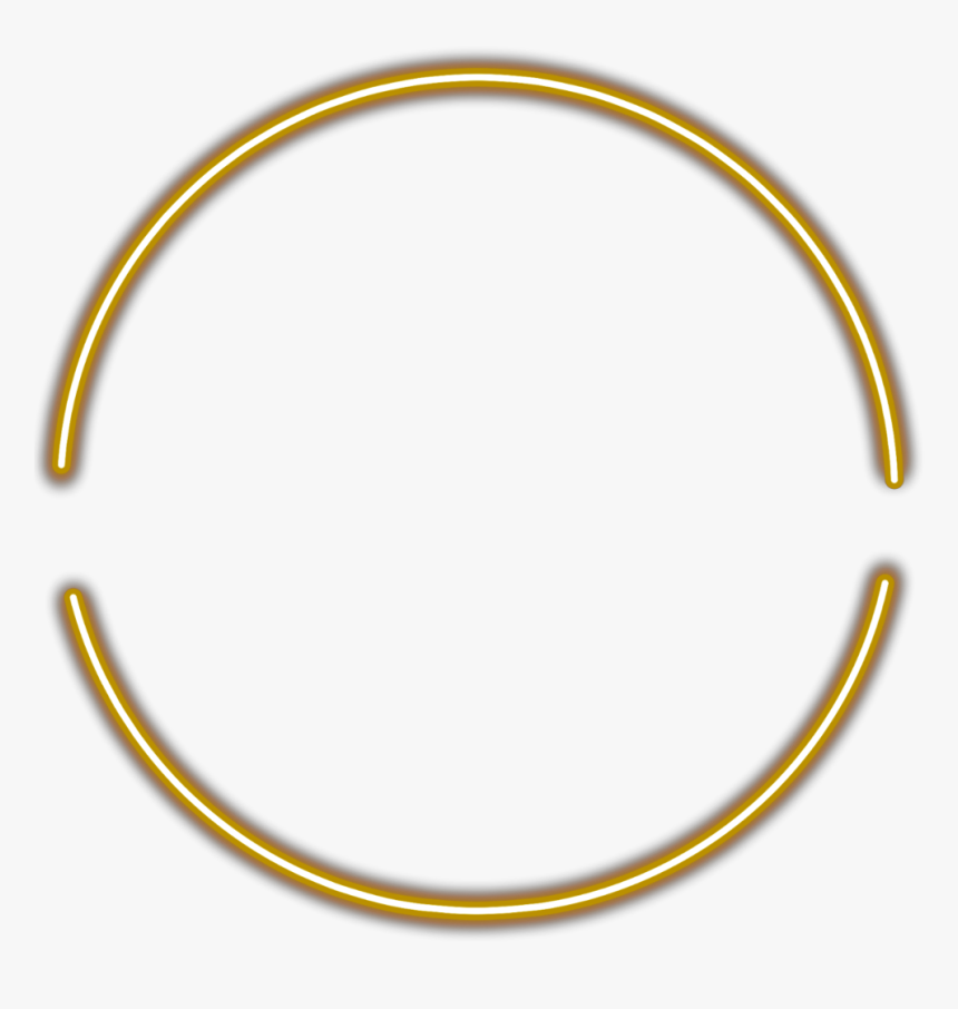 #freetoedit #gold #yellow #brown #sticker #neon #effects - Circle, HD Png Download