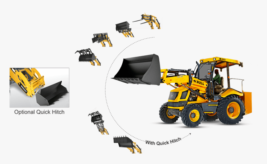 Bull 76 Hd Loader, HD Png Download