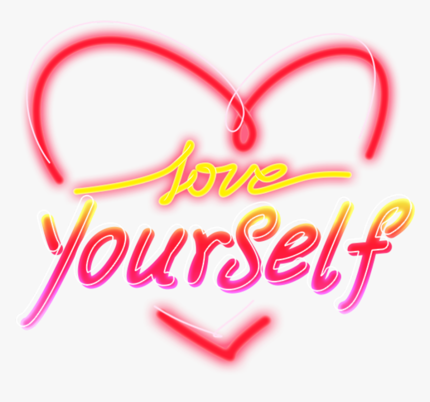 #sweet #neon #love #yourself #colorful #lightning #starlight - Heart, HD Png Download