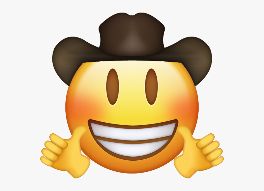 Transparent Cowboy Emoji Png, Png Download