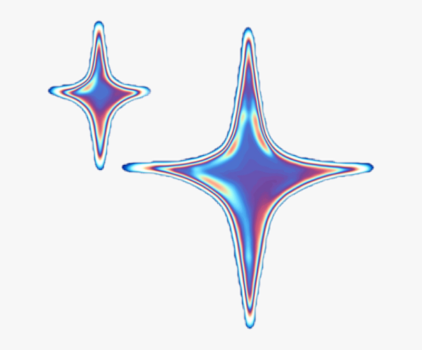 #holographic #holografic #olografico #emoji #stelle, HD Png Download