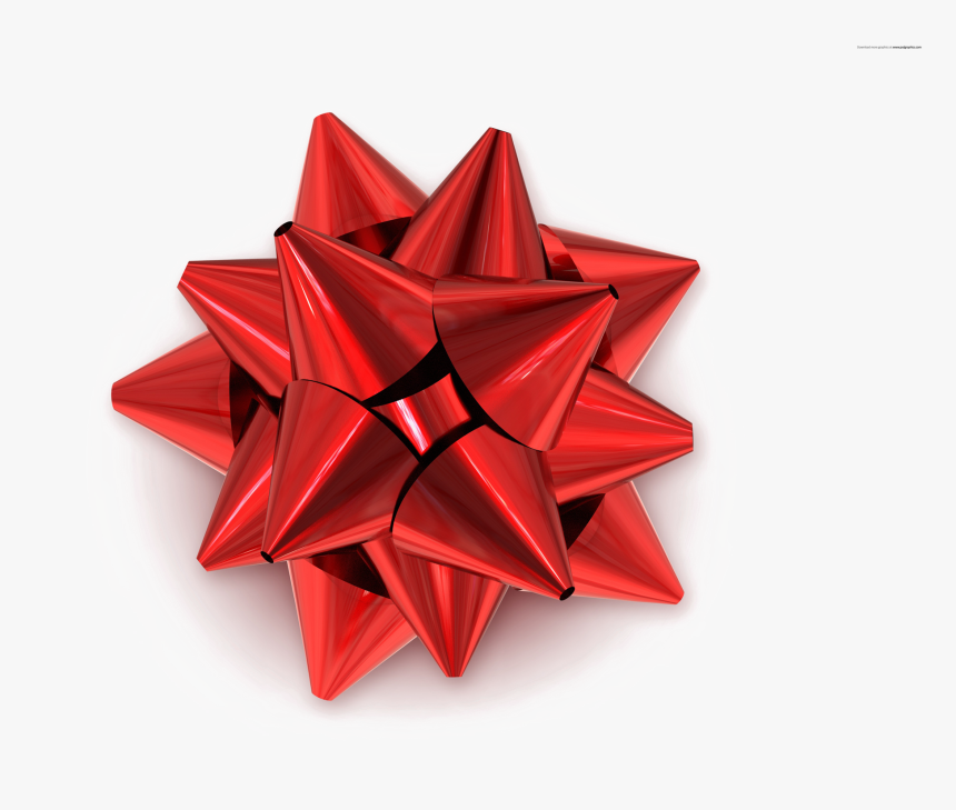 Bow Png Background Image - Transparent Background Present Ribbon Bow, Png Download