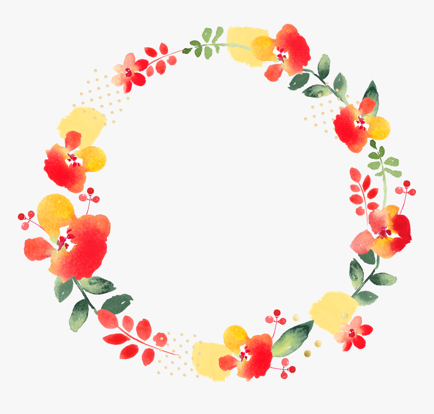 Floral Frame Png - Portable Network Graphics, Transparent Png
