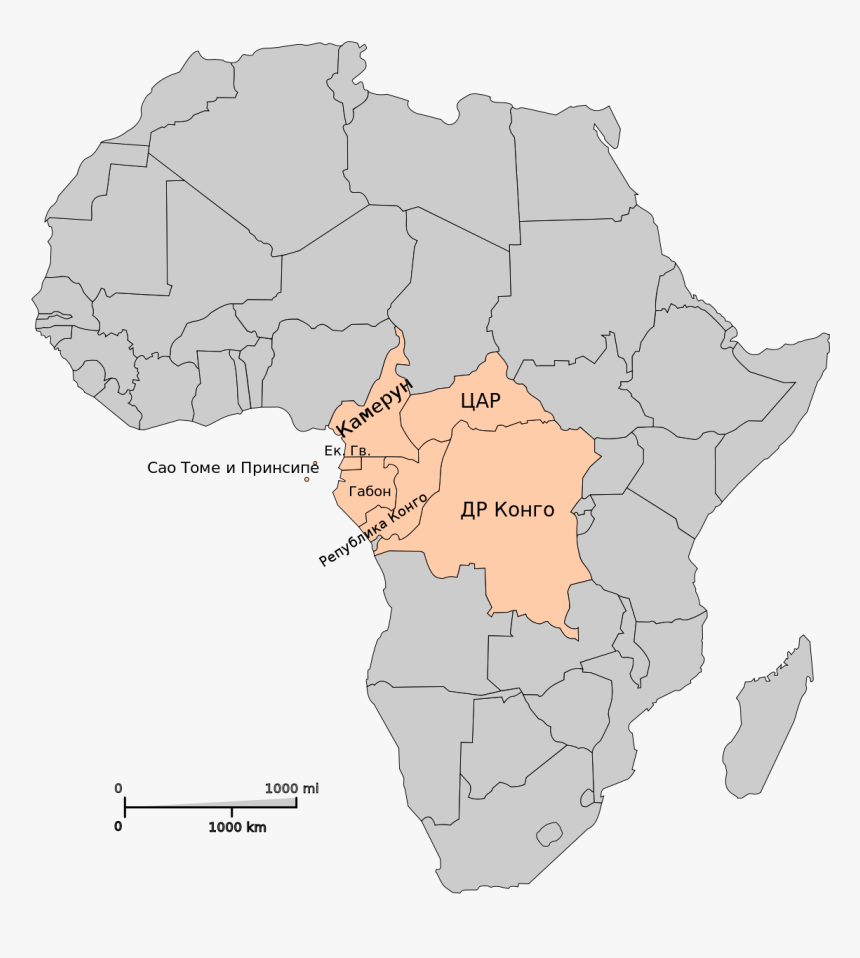 Outline Map Africa Pdf - Algeria On Map Of Africa, HD Png Download