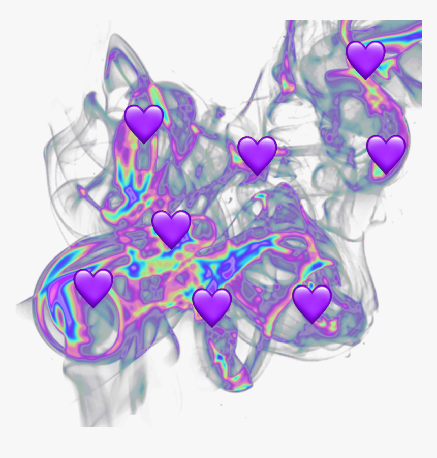 #holographic #hologram #purple #emoji - Illustration, HD Png Download