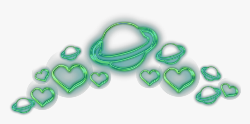 #green #red #spiral #aesthetic #crown #taç #grid #wings - Green Emoji Crown Aesthetic, HD Png Download