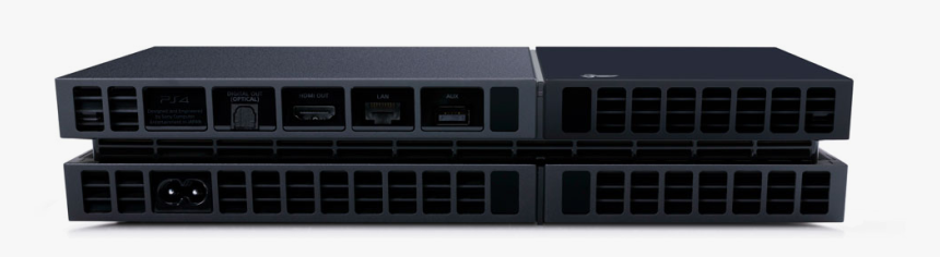 Ps4 Back Console No Power Brick - Back End Of Ps4, HD Png Download