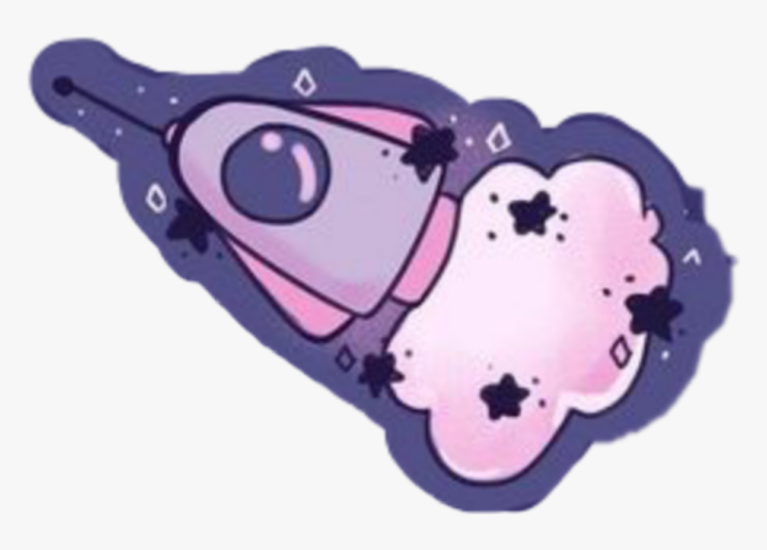 #spacetravel #sticker #space #racket #spacedust #dust - Cartoon, HD Png Download