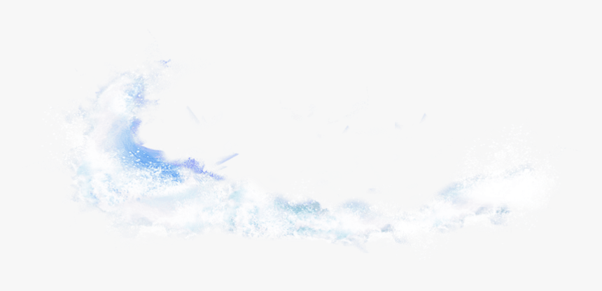 蓝色海浪白色浪花元素 - Snow, HD Png Download