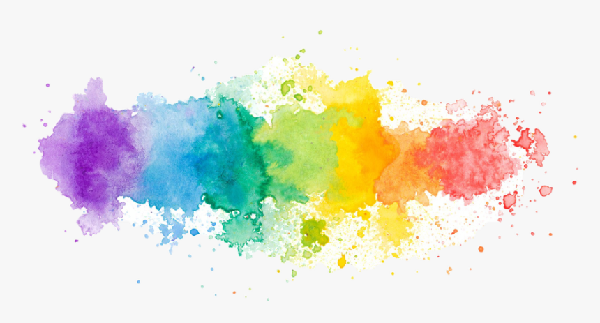 #sticker #watercolor #smudge #freetoedit - Red Blue And Green Watercolor, HD Png Download