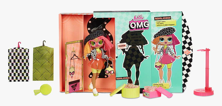 Width 520 
 Height - Omg Dolls Neonlicious, HD Png Download