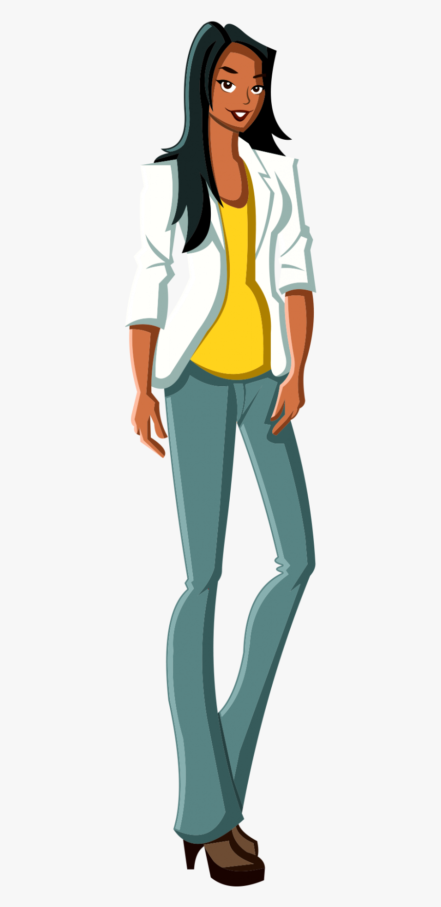 Girl Illustration Png Free Download Searchpng - Illustration, Transparent Png