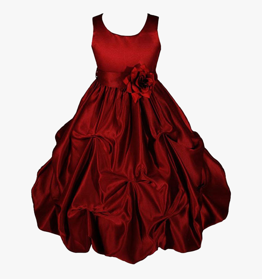 Maroon Color Frocks For Kids, HD Png Download