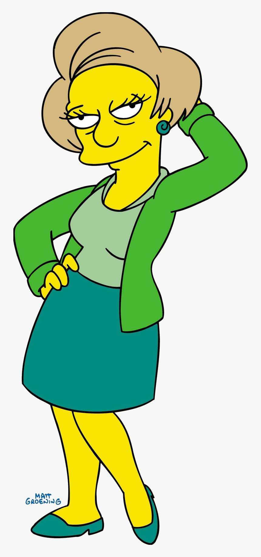 Edna Krabappel, HD Png Download
