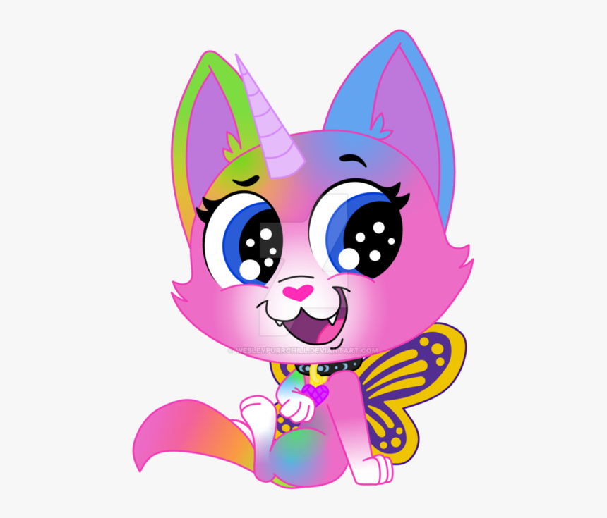 Kitty Unicorn Drawings - Cartoon, HD Png Download
