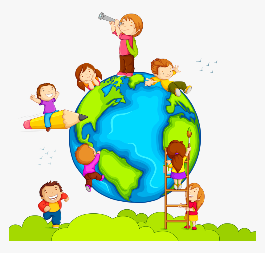 Kids Leaving School Clipart Graphic Royalty Free 1 - Clipart School, HD Png Download