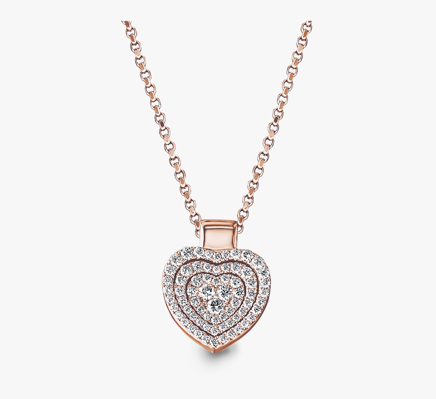 Shimansky Starlight Heart Shape Diamond Pendant - Necklace, HD Png Download