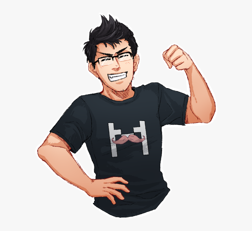 Graphic Black And White Stock Markiploop By Owyn Sama - Markiplier, HD Png Download