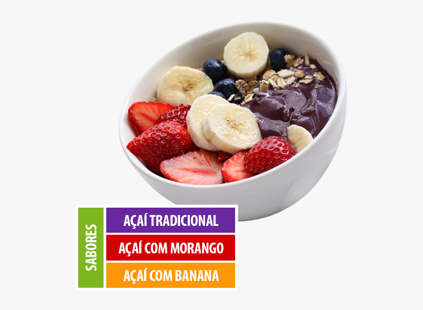 Açaí - Açaí Com Banana E Morango, HD Png Download