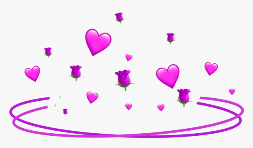 #pink #flower #red #spiral #aesthetic #crown #taç #grid - Heart, HD Png Download