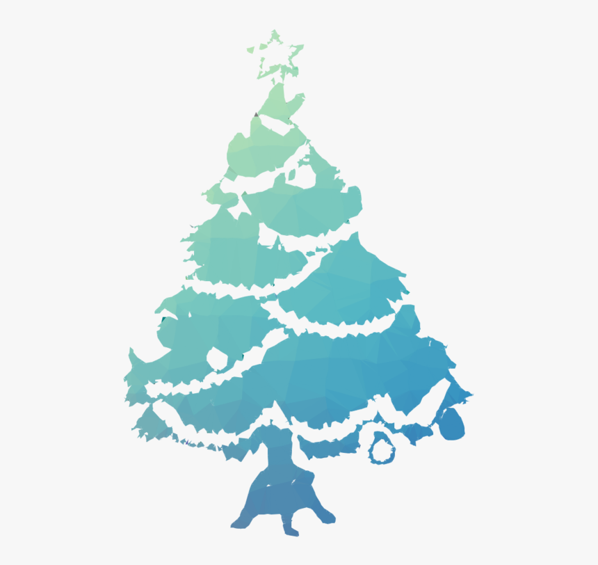 White Christmas Tree Clipart, HD Png Download