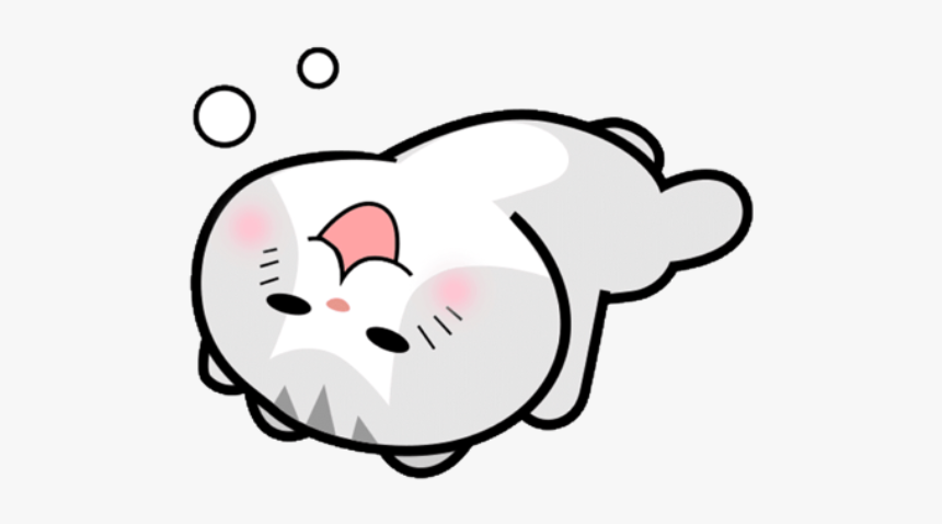 #cat #kitty #greycat #greykitty #cute #kawaii #aesthetic - Cartoon, HD Png Download