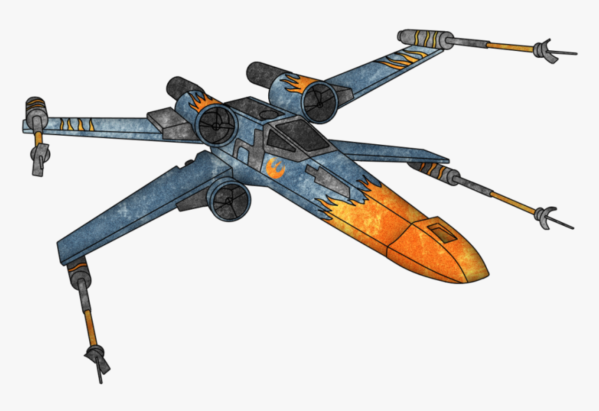 T 65b X Wing Drawing, HD Png Download