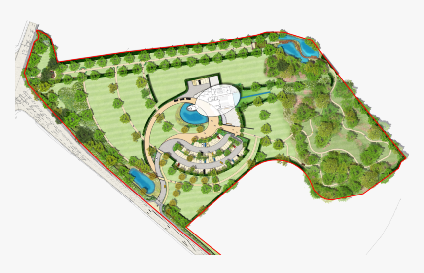 Crematorium Landscape Masterplan &nbsp - Landscape Masterplan, HD Png Download
