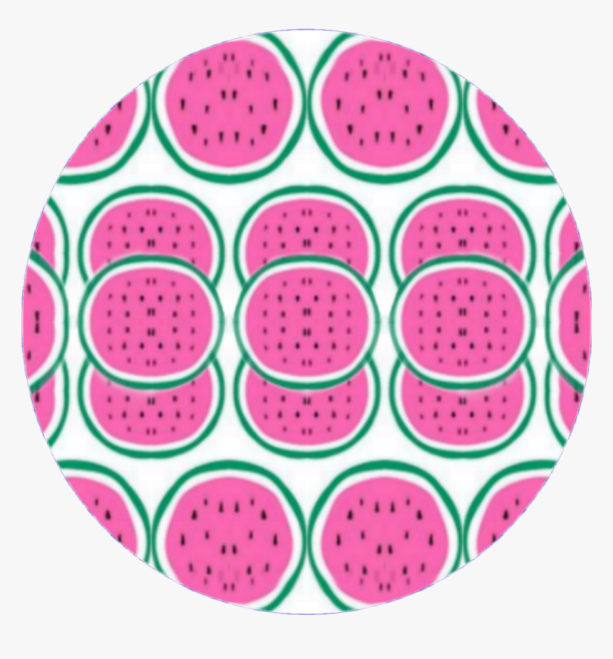 #summer #watermelon #background #circle #glitter #glitch - Watermelon, HD Png Download