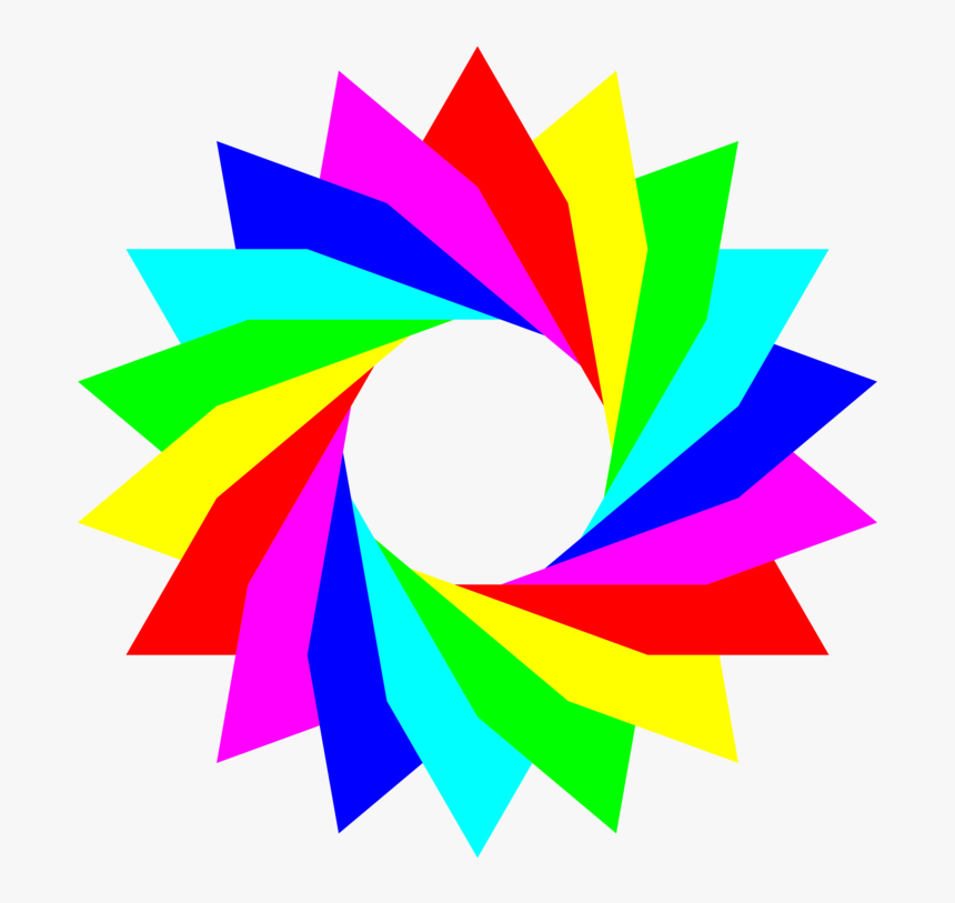 Transparent Leaf Circle Png - Circle Rainbow Clipart, Png Download