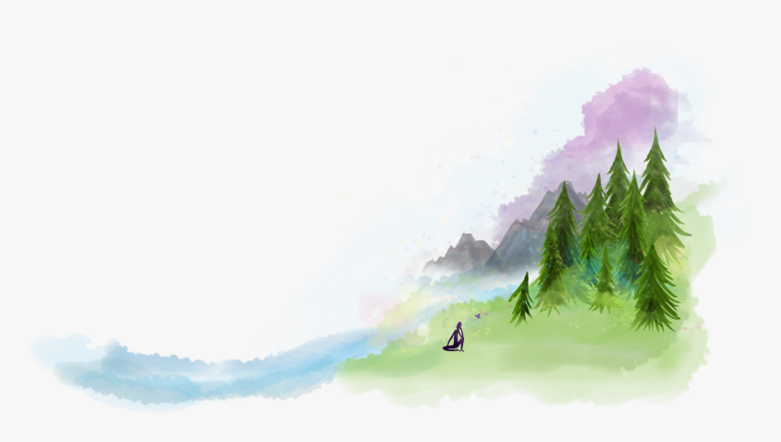 Watercolour Landscape Transparent Background, HD Png Download