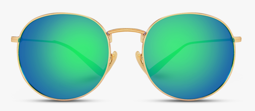 Round Glasses Png -circle Sunglasses, Vintage Round - Reflection, Transparent Png