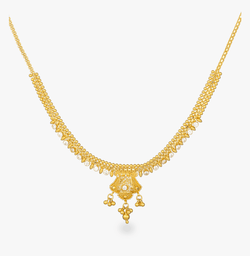 22ct Gold Filigree Necklace, Hd Png Download - Necklace, Transparent Png