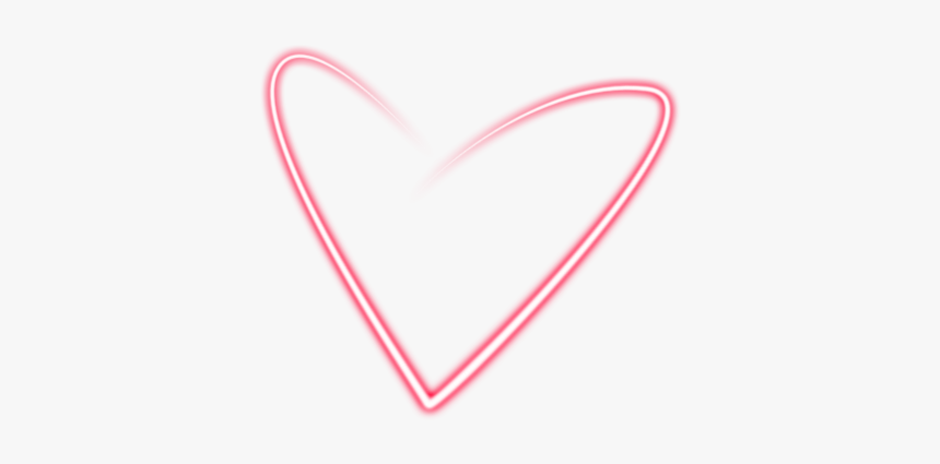#love #heart #neon #light #pink #red - Heart, HD Png Download