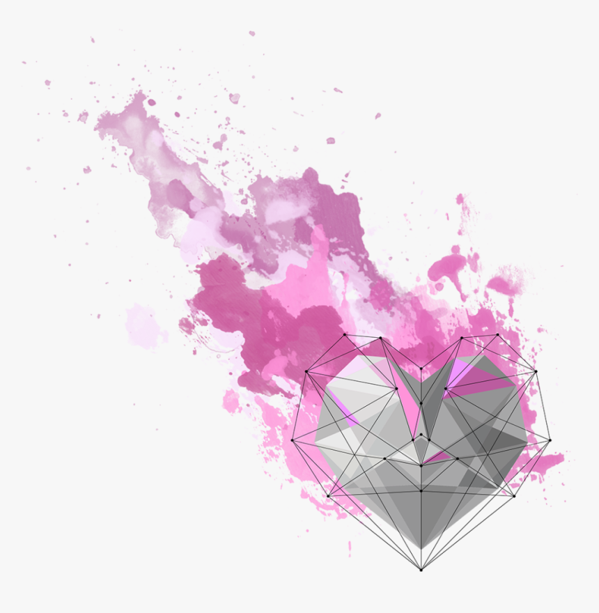 #heart #colorburst #colourburst #pink #smoke - Illustration, HD Png Download