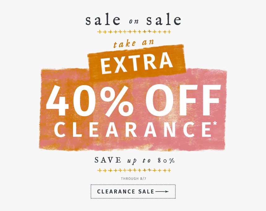 Take An Extra 40% Off Clearance, Save Up To 80% Through - Poster, HD Png Download